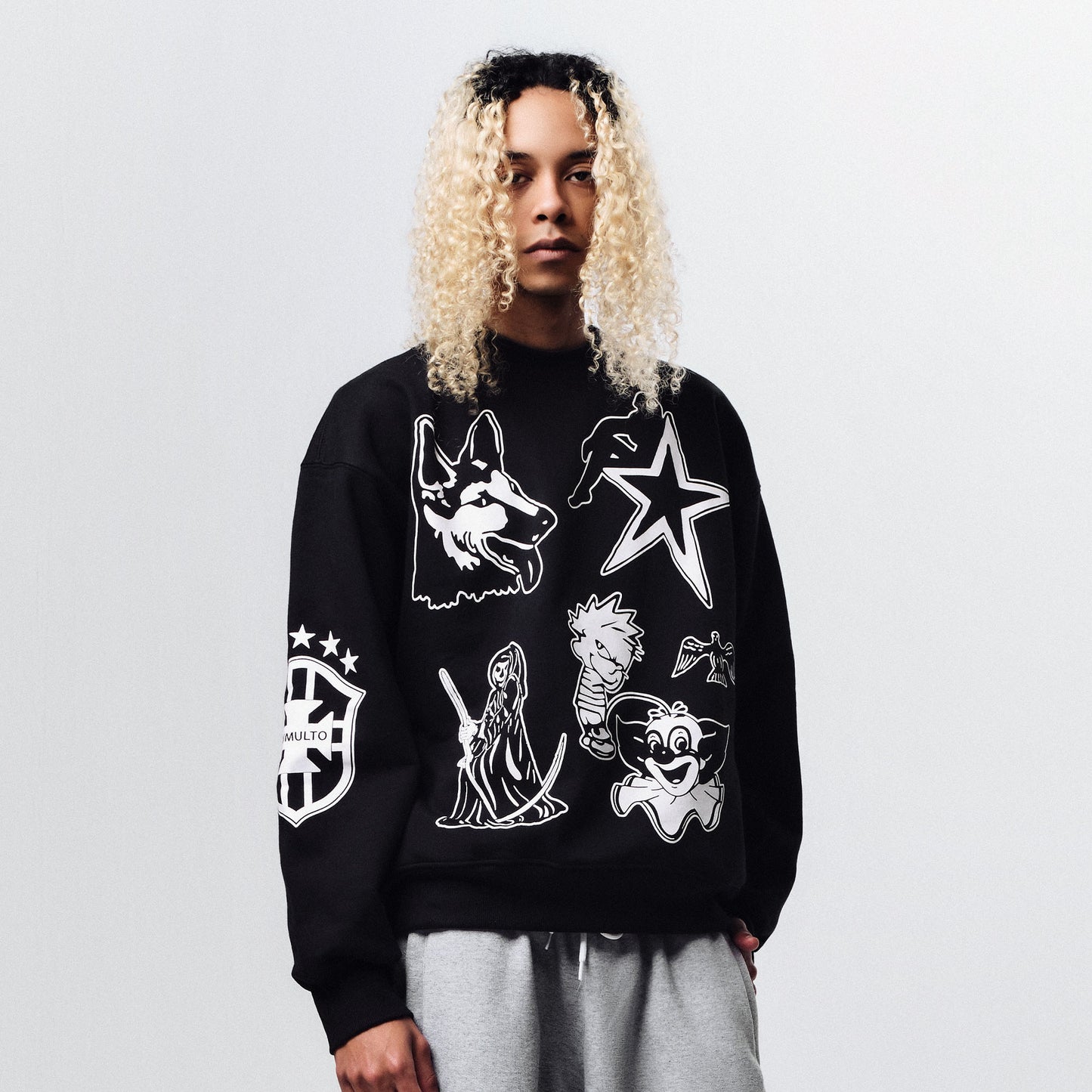 Moletom Crewneck Falador Preto