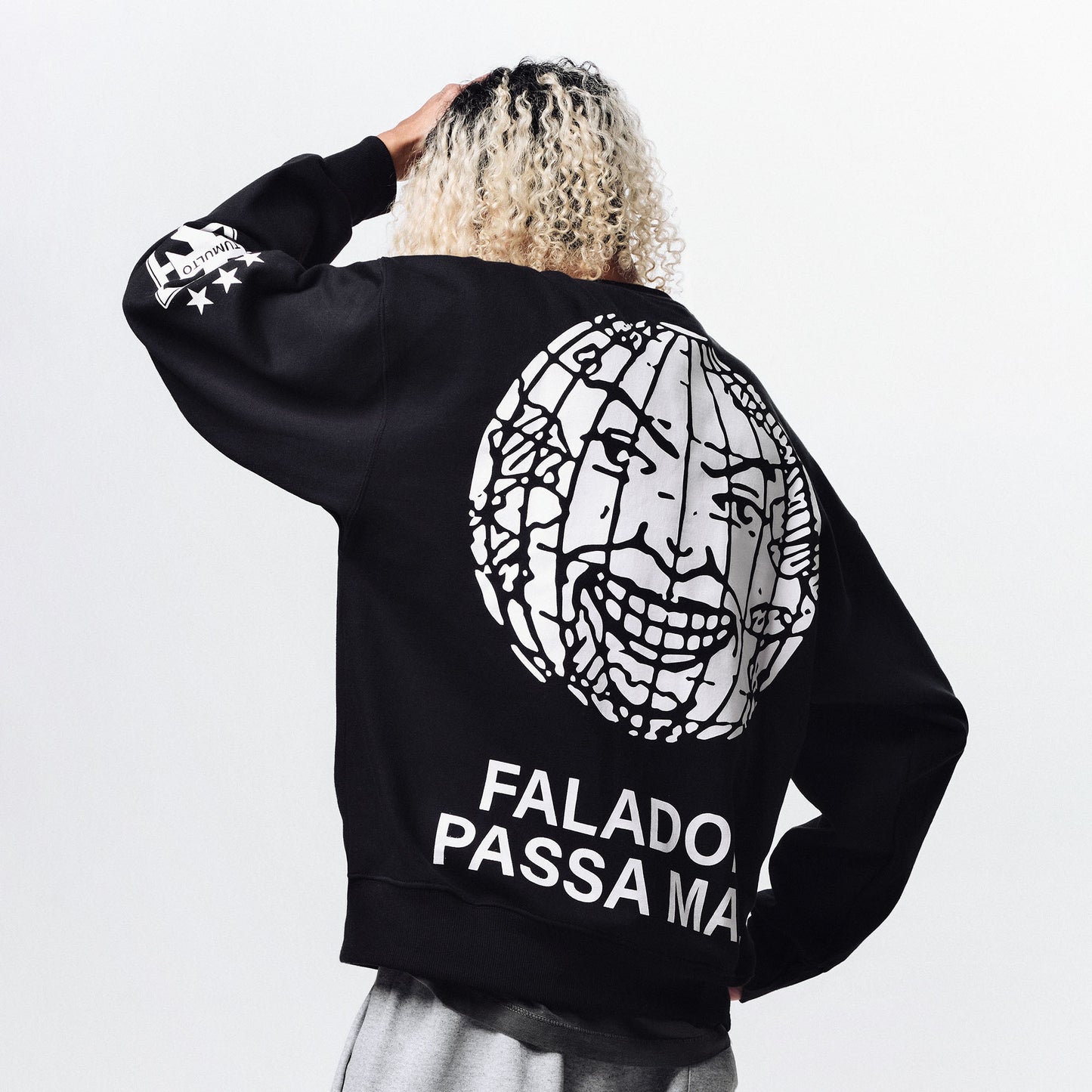 Moletom Crewneck Falador Preto