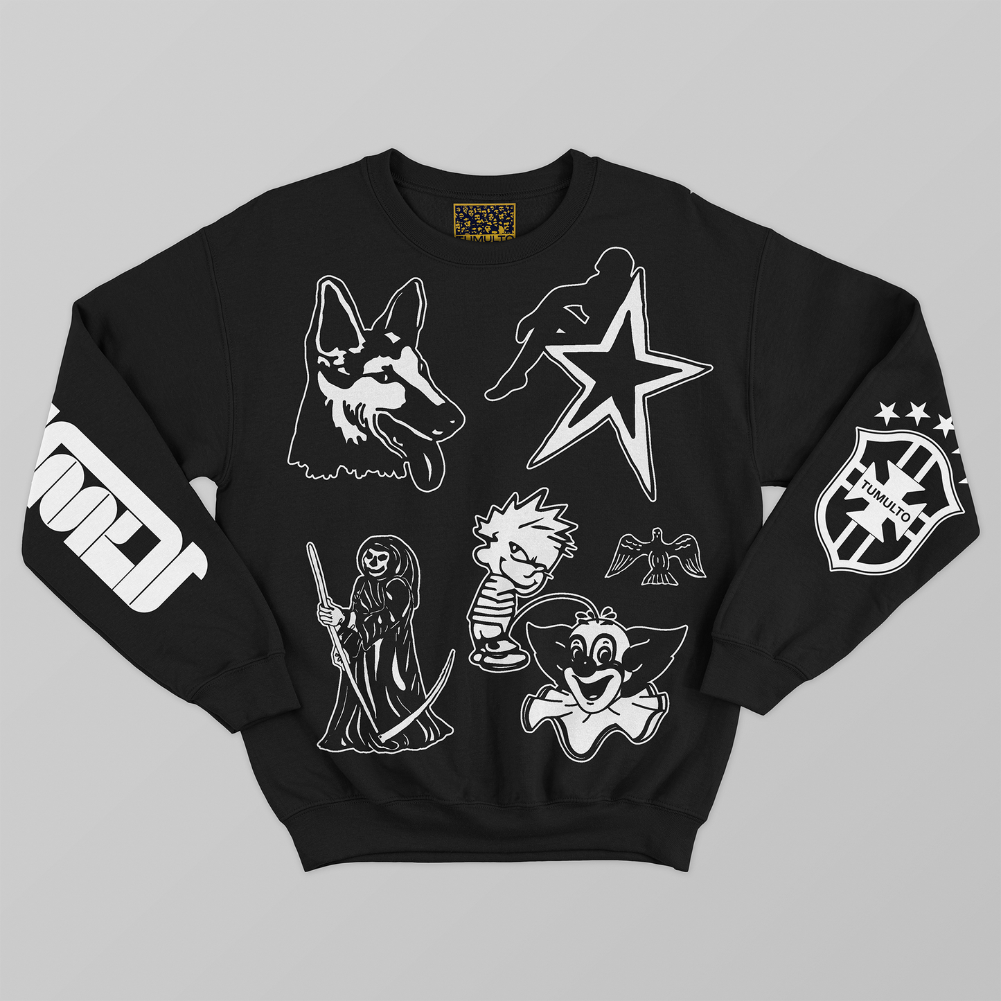 Moletom Crewneck Falador Preto