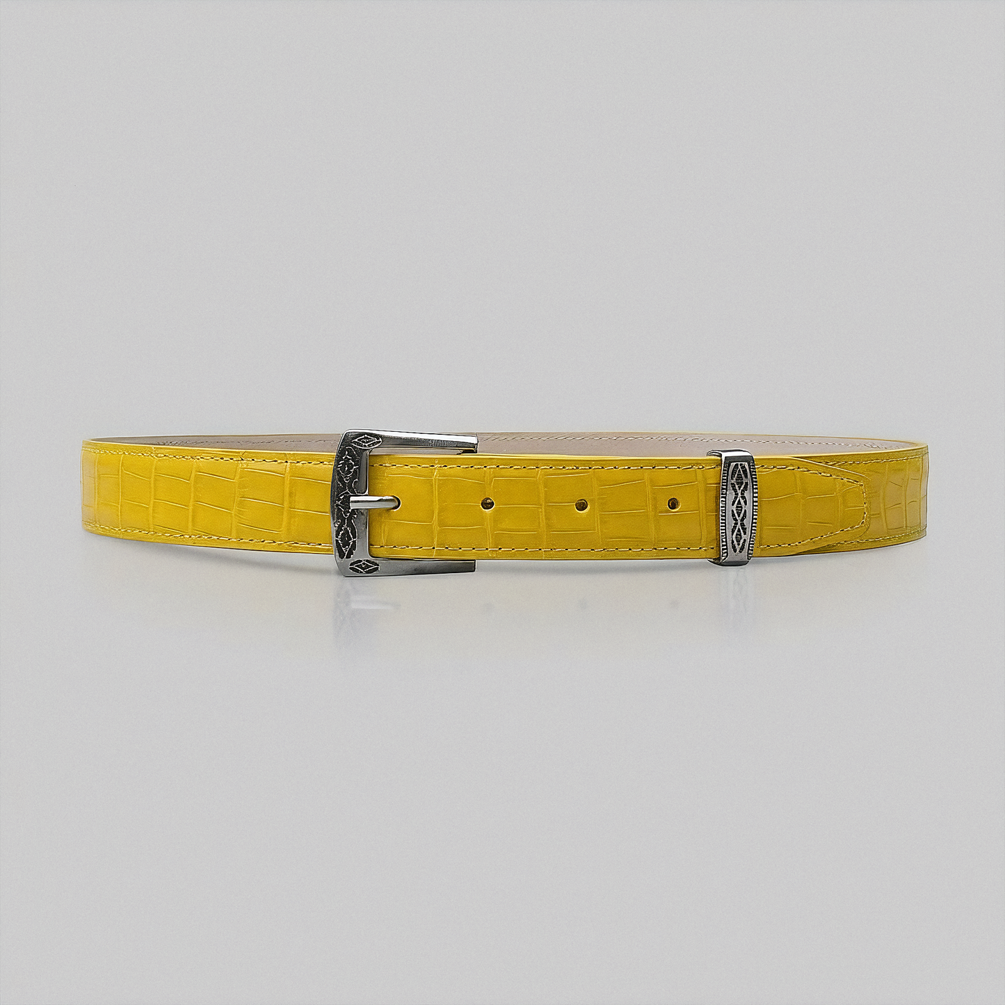 Cinto Pampa Amarelo Croco