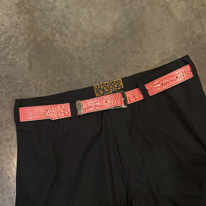 Cinto Pampa Rosa Croco