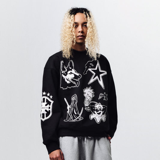 Moletom Crewneck Falador Preto